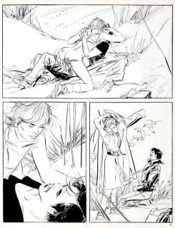 Gillon | Une idylle, planche n°6 Ã  l’encre de Chine de ce… | Banque Dessinée