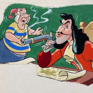 Peter Pan - Captain Hook & Smee - Original Artwork - (1953) | Catawiki