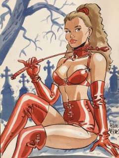 Meynet, Félix - Dessin original couleur - Coquine | Catawiki