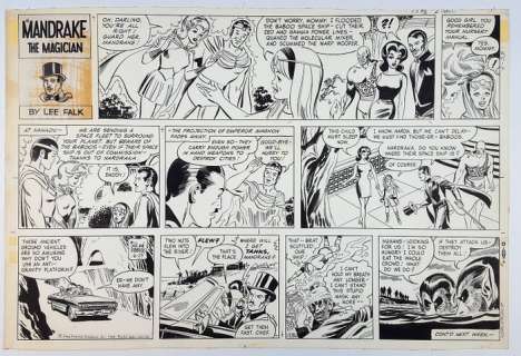 Fred Fredericks - Original Sunday Page - Mandrake the Magician - Loose page - First edition - (1968) | Catawiki