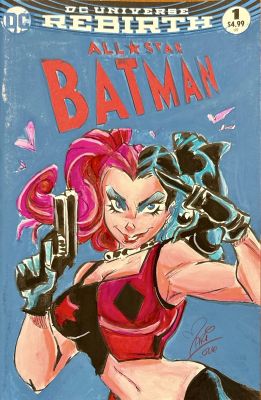 Harley Quinn Sketch Cover by Mariana Moreno | Raremarq (Buy It Now)