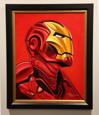 IRON MAN & SPIDEY Painting By Tim Rogerson 29x35 Original Art Marvel Fine Art | eBay US (Buy It Now)