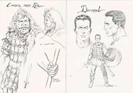 Zagor - Marco Torricelli - 2x illustrazione originali "I Guerrieri del Ramo Rosso" - (2001)