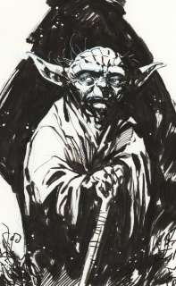 Yoda - Original Drawing - Bachs, Ramon - Original Art | Catawiki