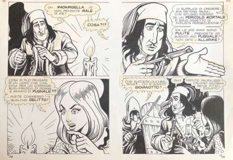 Magnus, La Compagnia della Forca #11 - doppia pagina originale 48/49 - Loose page | Catawiki