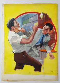 Carlo Jacono - Originale di Copertina "Fuoco Incrociato" - Firmato - Loose page - First edition - (1961) | Catawiki