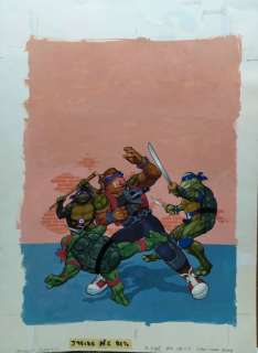 FernÃ¡ndez, Fernando - Original color drawing - Ninja Turtles - Mutant Madness - (1995) | Catawiki