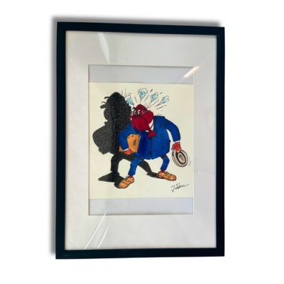 JIDEHEM (Co créateur GASTON ) Dessin original en couleurs, dédicace –22 × 22 cm | eBay Europe (Buy It Now)