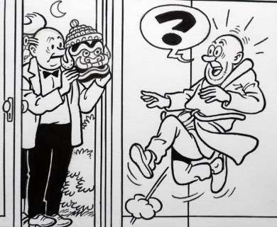 Suske en Wiske - Originele pagina (p.4) - De preutse prinses - signed - (2020) | Catawiki