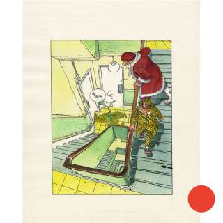 François Boucq - Illustration originale Léonard De Vinci - Moucherot et Léonard