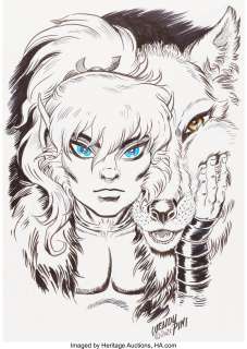 Wendy Pini "Elders" Cutter of | ElfQuest Illustration Original Art (2021). | Heritage