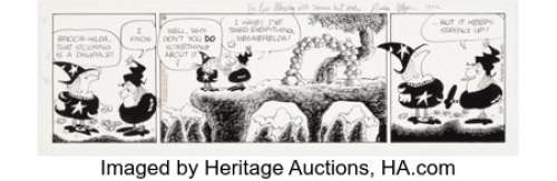 Myers, Russell - Russell Myers Broom-Hilda Daily Comic Strip Original Art dated 12-10-70 (Chicago Tribune, 1970)....