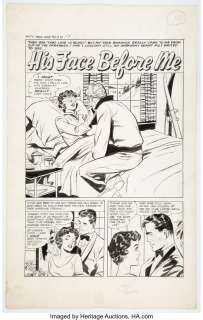 Baker, Matt | Matt Baker (attributed) and Vince Colletta Romance Stories of True Love #51 Title Page 1 Original Art (Harvey, 195... | Heritage