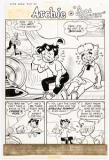 Dexter Taylor Little Archie #68 Complete 7-Page Story "A Cool Contest" Original Art (Archie, 1971). (Total: 7 Original Art) | Heritage