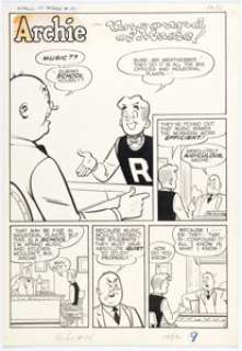 Harry Lucey and Terry Szenics Archie #115 Complete 4-Page Story "Unsound of Music" Original Art (Archie, 1960). (Total: 4 Original Art) | Heritage