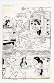 Dave Manak and Ken Selig Veronica’s Passport Digest Magazine #2 Complete 11-Page Story "Oh, Canada!" Original Art (Archie, 1993). (Total: 11 Original Art) | Heritage