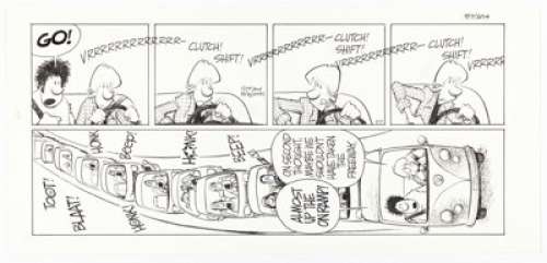 Jerry Scott and Jim Borgman Zits Sunday Comic Strip Original Art dated 9-7-14 (King Features Syndicate, 2014). | Heritage