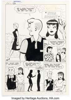 Samm Schwartz (attributed) Archie’s Pals ’n’ Gals #11 "Eyes Right!" Complete 6-Page Story Original Art (Archie, 1959-1960). (Total: 6 Original Art) | Heritage