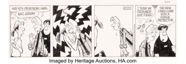 Jerry Scott and Jim Borgman Zits Daily Comic Strip Original Art dated 1-12-01 (King Features Syndicate, 2001). | Heritage