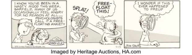 Jim Davis Garfield Daily Comic Strip Original Art dated 4-13-79 (United Feature Syndicate, 1979). | Heritage
