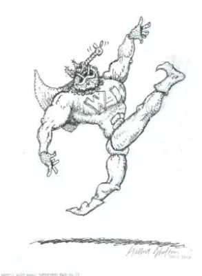 Gilbert Shelton | Wonder Wart-Hog – Super-Phacochère bondissant | La Galerie de la Bande Dessinée