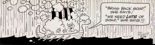 Hagar The Horrible - Bring back soap she says! - Original | Catawiki