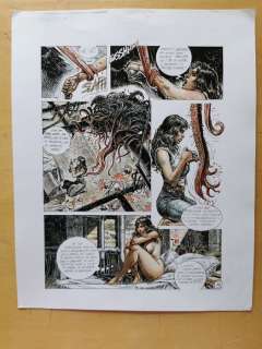 Druuna, Morbus Gravis, Charlie #41 - P. E. Serpieri - Prima apparizione di Druuna - Acquerello originale Page 38 - Loose page - (1986) | Catawiki