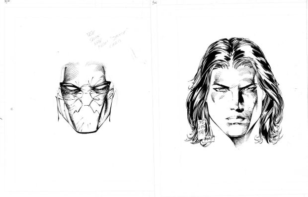 Marc Silvestri | DARKNESS Trading Card Art SPLASH On 2 boards | Black Line Fever
