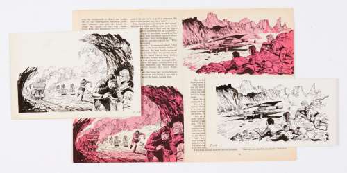 Dalek/Exterminate!: 2 original artworks by Edgar Hodges for the Dalek… | Comic Book Auctions ltd