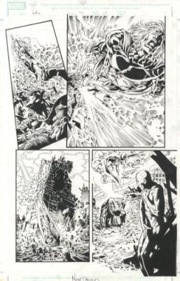 Mike Deodato | New Avengers, issue 20, page 13 | Galerie 9ème Art