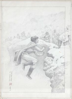 Lot 189 - VINK né en 1950. Le moine fou. Les tourbillons de fleurs blanches. | HVMC