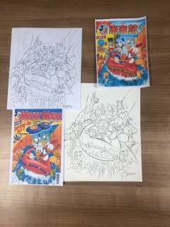 Mickey Magazine - Original Disney ink drawing + sketch ~ Ray Nicholson~ - Original Drawing | Catawiki