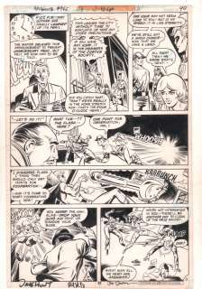 Dave Hunt, Joe Staton - adventure comics #465 p. 11 / 42 - flash jay garrick, power girl, green lantern alan scott, and huntress - 1979 signed