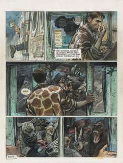 *Enki Bilal Né En 1951 La Trilogie Nikopol - Tome 3 Froid Équateur Encre de Chine, Gouache Et Crayon Pour La Planche 11 de... | La Trilogie Nikopol - tome 3 | Artcurial