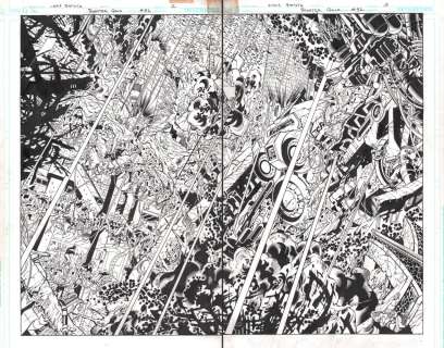 Chris Batista, Rich Perrotta - booster gold #32 pgs. 2 & 3 - city devestation dps - 2010