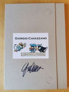 Giorgio Cavazzano - Portfolio "Carnevale di Venezia" con sketch originale - First edition | Catawiki