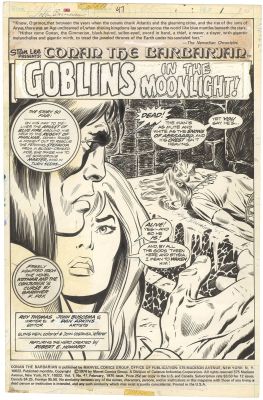 John Buscema | Conan The Barbarian #47 p1 (Splash)(Signed) | Nostalgic Investments