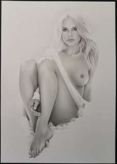 Stefan Schu - Originele potloodtekening - Sweet Angel - (2016) | Catawiki