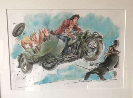 Amoras - Originele aquarel - Suske en Wiske | Catawiki