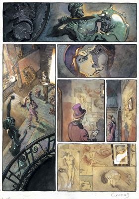 Enrique Corominas | Dorian Gray - Planche originale - chapitre 1 page 3 | Daniel Maghen