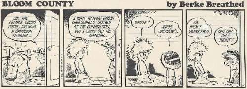 98: Breathed Bloom County 8/4/88 original comic art | Russ Cochran