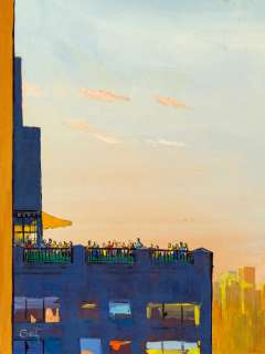 ARTHUR GETZ. Rooftop Party. [NEW YORKER / COVER ART] | Swann Galleries