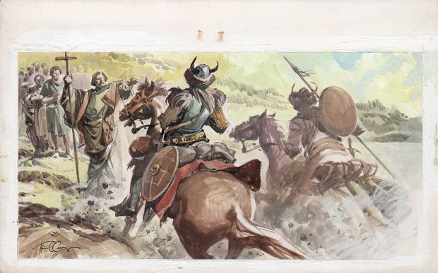 Ferdinando Tacconi | Leone I ferma Attila | Tavole Originali