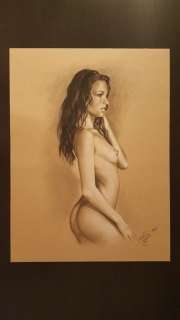 Denis Prenzel - Originele tekening - Pin-up - Formaat: 30 x 40 cm. - (2019) | Catawiki