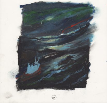 Gipi | La barca rossa | Tavole Originali