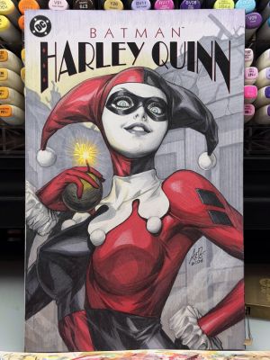 Stanley Artgerm Lau - Harley Quinn blank cover sketch