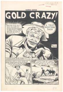 Al Feldstein | Feldstein - GOLD CRAZY, Saddle Justice #7, Jul-Aug 1949 | Russ Cochran