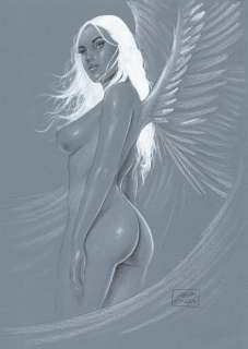 Pin Up - G. De Luca - original artwork - Loose page | Catawiki