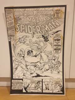 The Amazing Spider-Man - Cover recreation - Original artwork by Mike Esposito (2000) | Catawiki