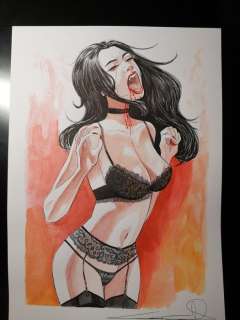 G. Candita - G. Candita - original artwork "la Vampira" - Loose page | Catawiki